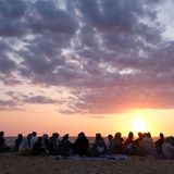 Sonnenuntergang am Strand von Seignosse