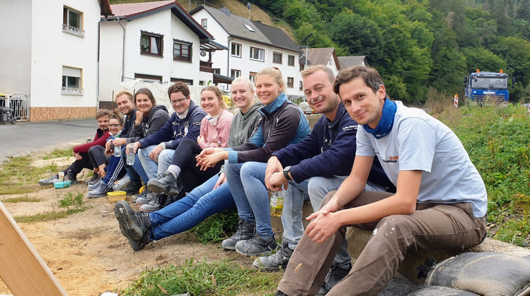 Das E&P Team im Ahrtal