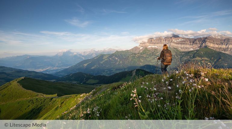 Portes du Soleil Aussicht Wandern