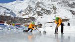 Skiurlaub Saas Fee Curling