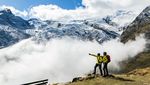 Wandern in Saas Fee Aktivurlaub Ausblick