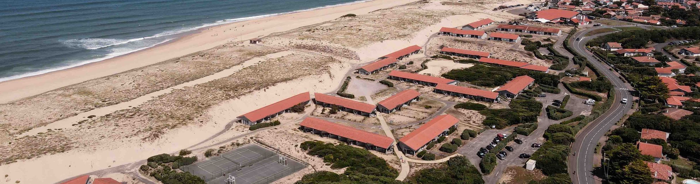 Bungalowanlage von oben