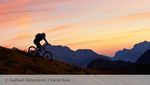 Mountainbiken Saalbach Sonnenuntergang