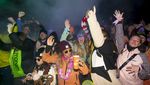 Gruppe im Partyskiurlaub