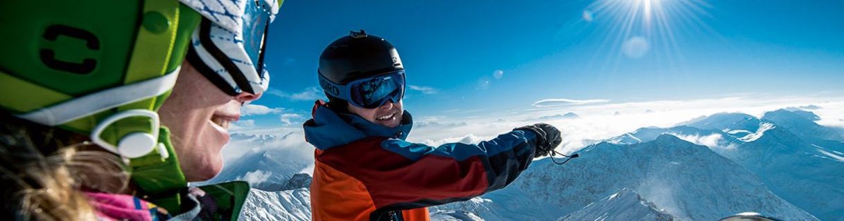 Skifahrer Kaiserwetter Davos 