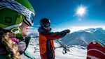 Skifahrer Kaiserwetter Davos 