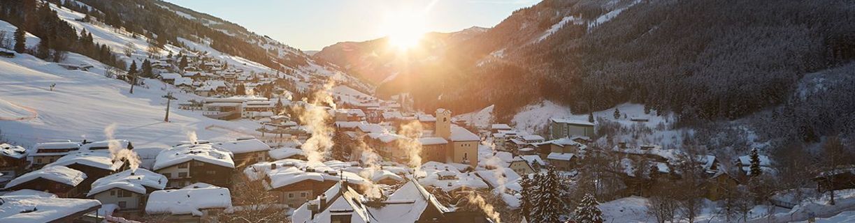 Skiurlaub Saalbach Hinterglemm  Sonnenaufgang