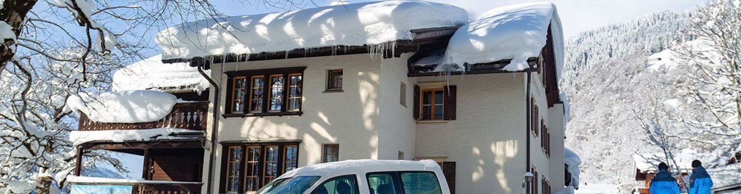 Davos Unterkunft Außenansicht Skiurlaub