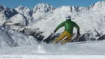 Piste Großglockner Skigebiet Skifahrer