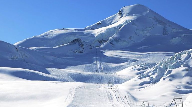 Schlepplift am Gletscher Saas Fee