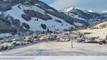 Saalbach Hinterglemm Winter Skiurlaub Ortsansicht