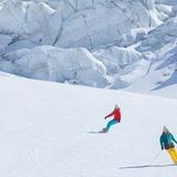 Skifahren in Saas-Fee