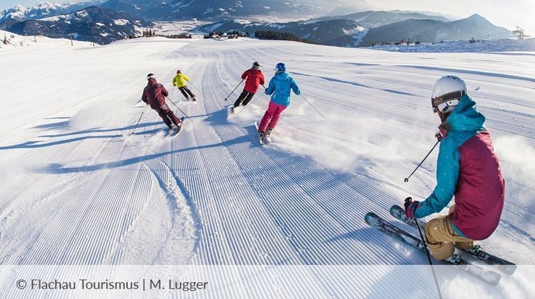 Abfahrt Flachau Skigebiet