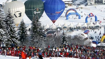 Skireise Ski amadé Heißluftballon