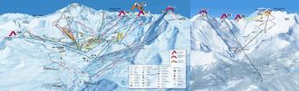 Skigebietsplan 3 Vallées