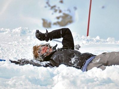 Schneespaß Piste Skisport