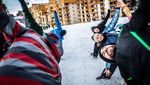 Yoga Spaß Eventreise Schnee Skiurlaub