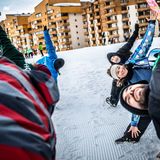 Yoga Spaß Eventreise Schnee Skiurlaub